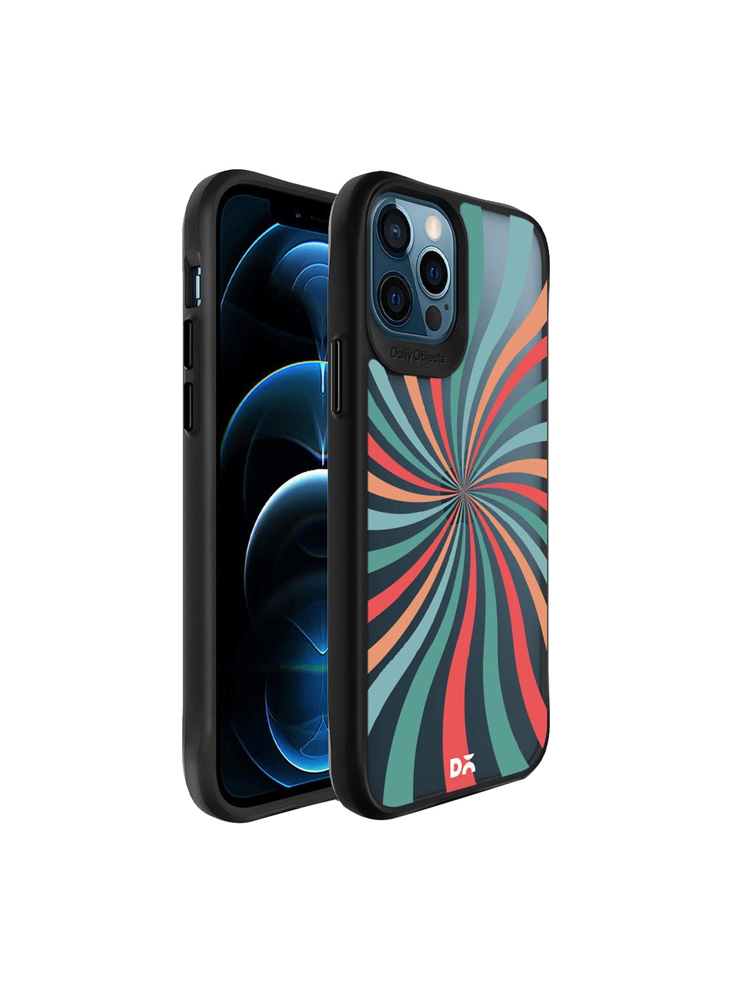 

DailyObjects Black & Red Color Hypnosis Printed iPhone 12 Pro Back Cover