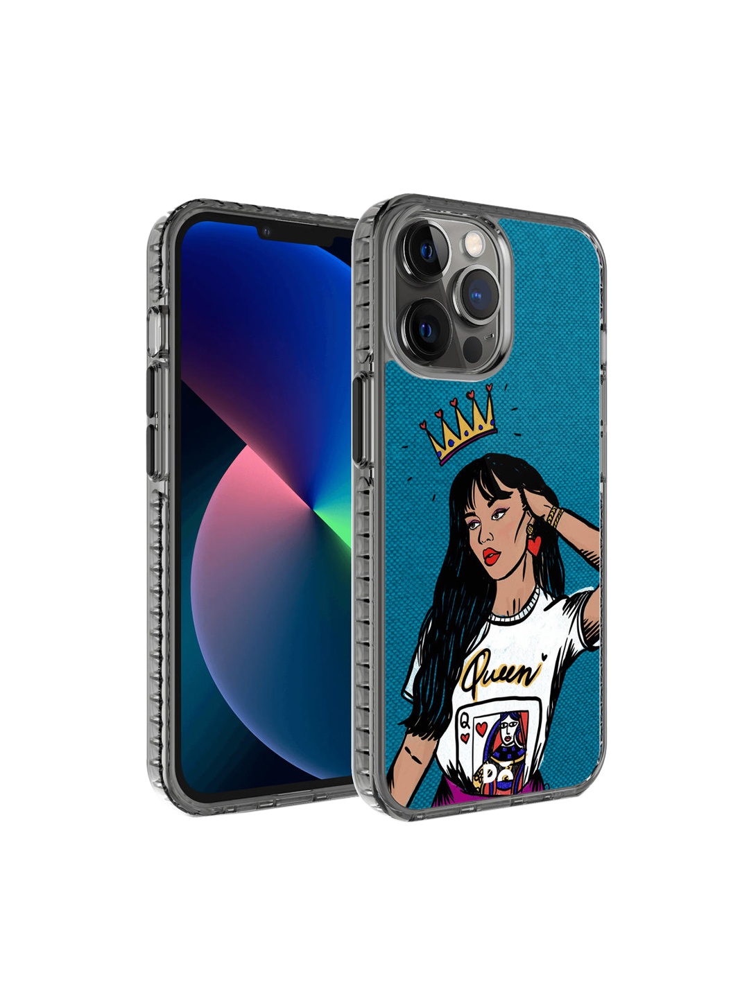 

DailyObjects Black & Blue Queen Babe Stride 2.0 iPhone 12 Pro Back Case