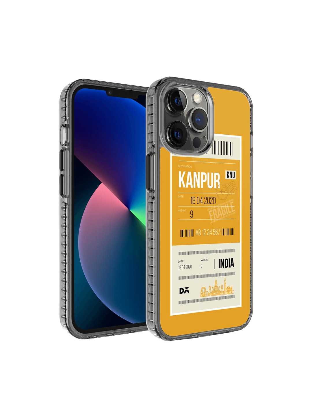 

DailyObjects Yellow & White Kanpur City Tag Printed iPhone 12 Pro Back Case