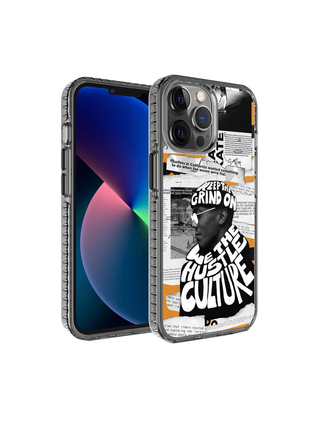 

DailyObjects Adults White & Black Printed iPhone 12 Pro Phone Case