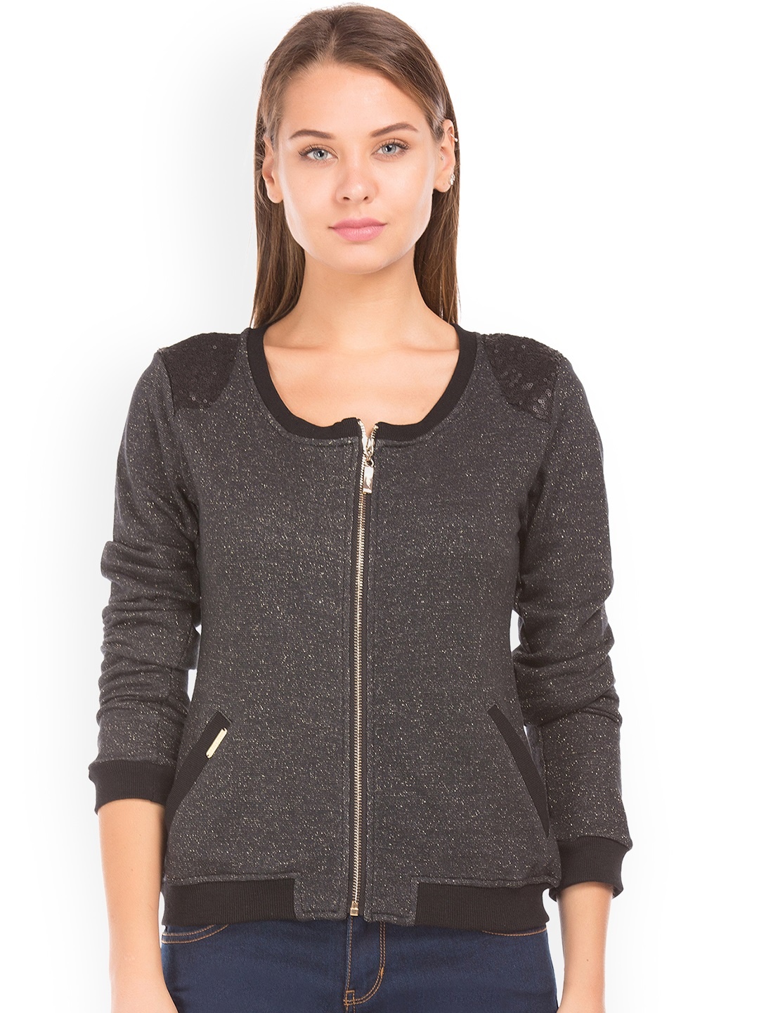 

Ed Hardy Women Black Solid Sweatshirt