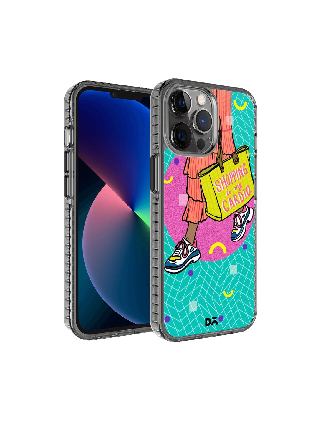 

DailyObjects Black & Yellow Printed iPhone 12 Pro Back Cover