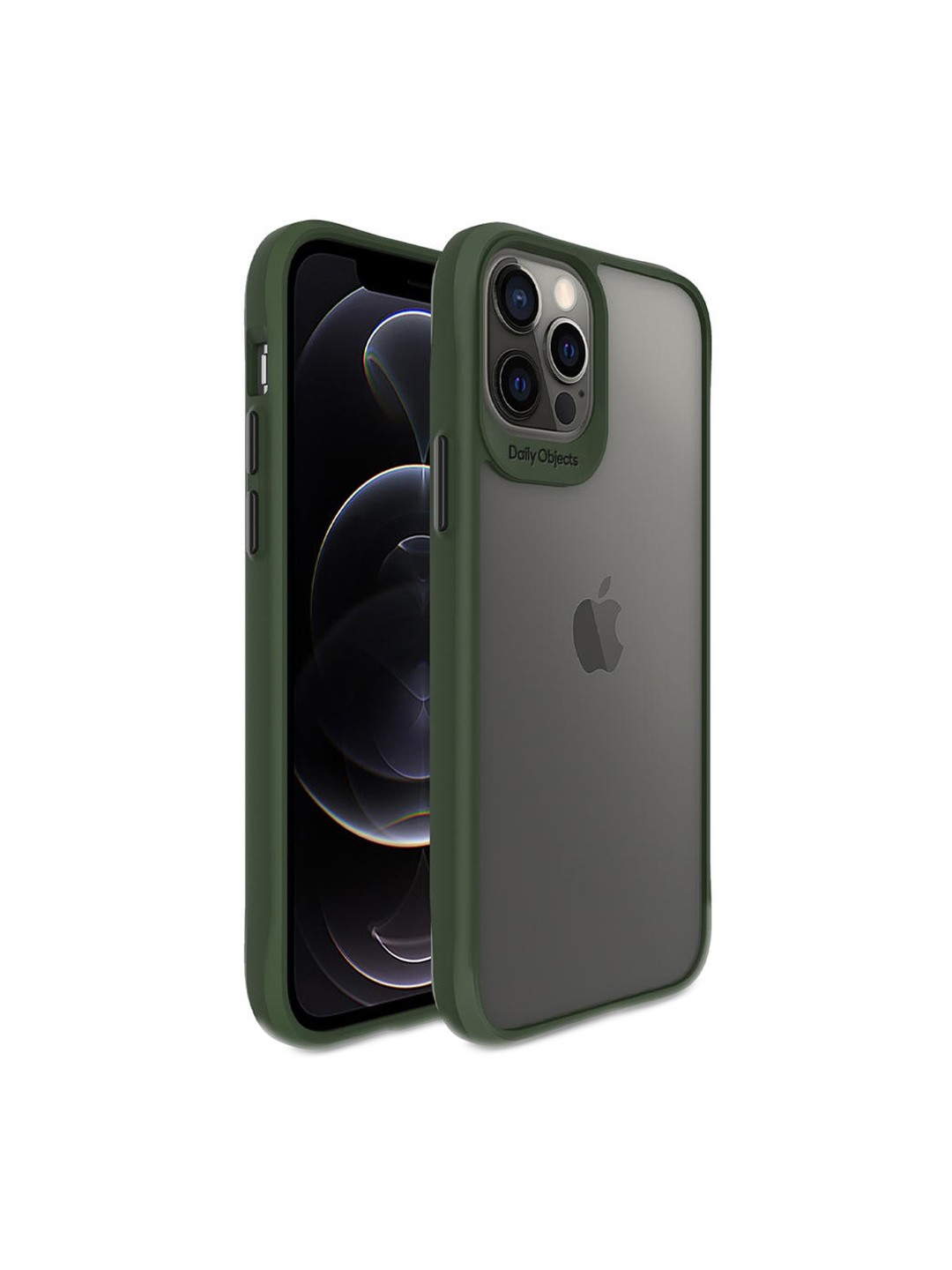 

DailyObjects Green Hybrid Clear iPhone 12 Pro Back Case