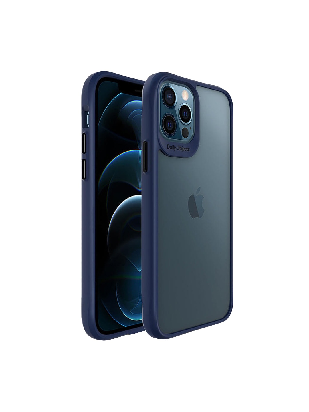 

DailyObjects Black & Blue Hybrid iPhone 12 Pro Back Case