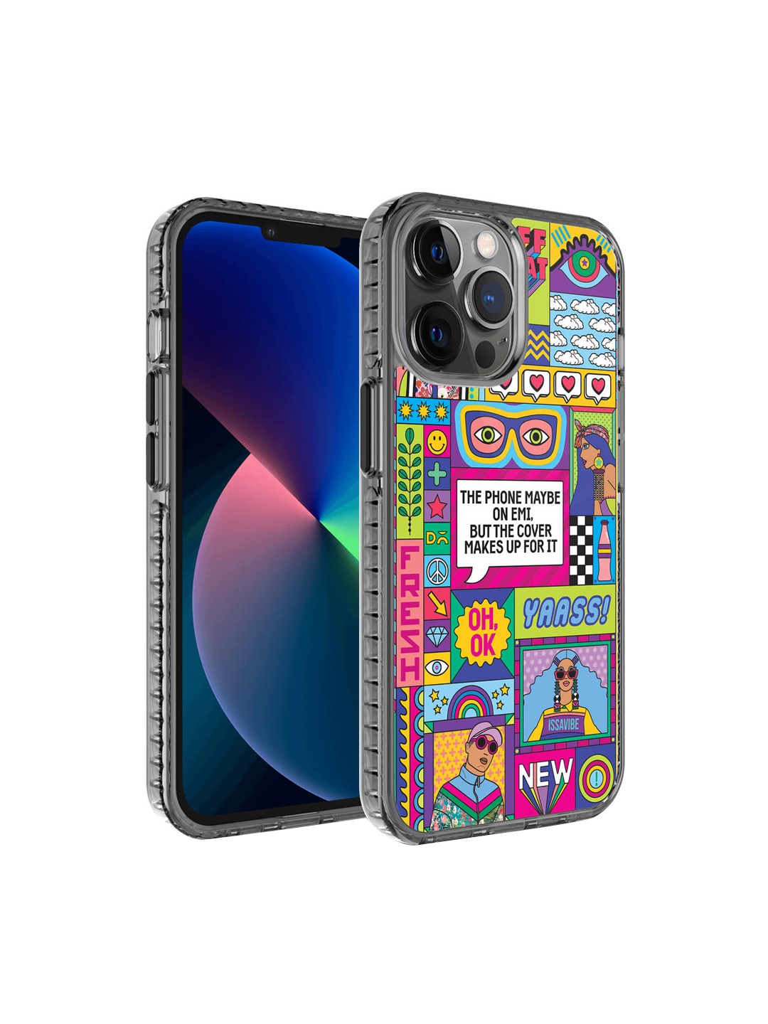 

DailyObjects Pink & Green Printed Phone on EMI iPhone 12 Pro Max Phone Case