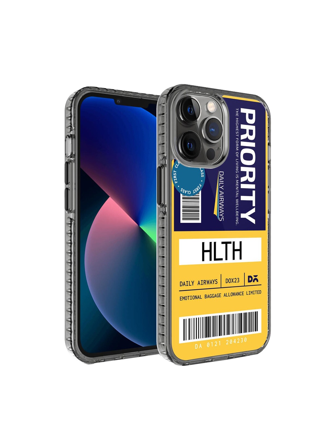 

DailyObjects Yellow & Blue Priority Stride 2.0 Case Cover For iPhone 12 Pro Max
