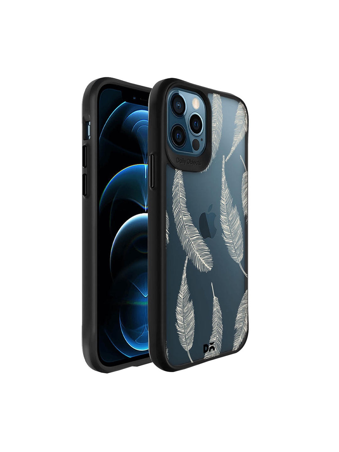 

DailyObjects Black & Navy Blue Printed iPhone 12 Pro Max Back Cover