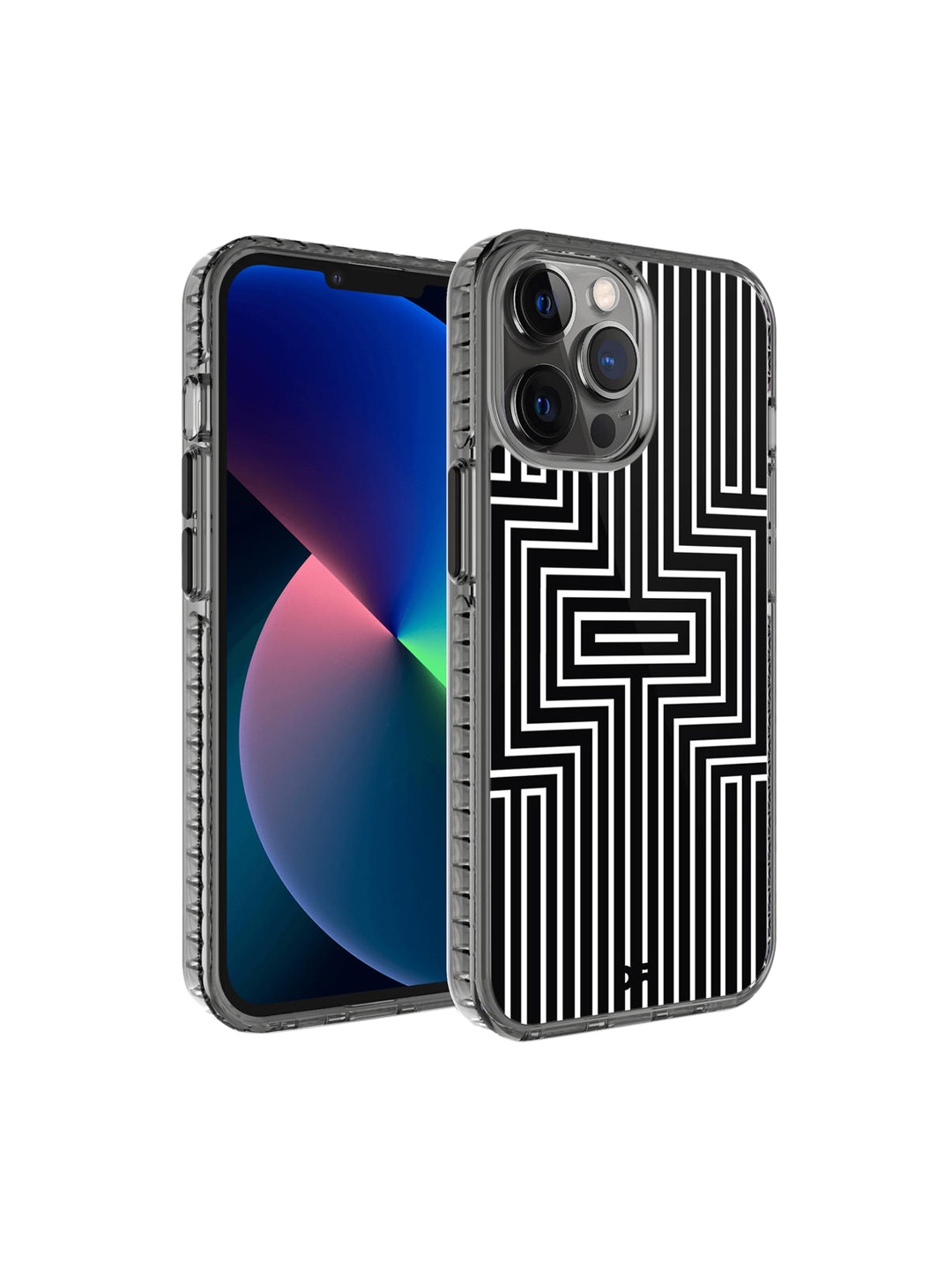 

DailyObjects Black Printed iPhone 12 Pro Max Phone Case