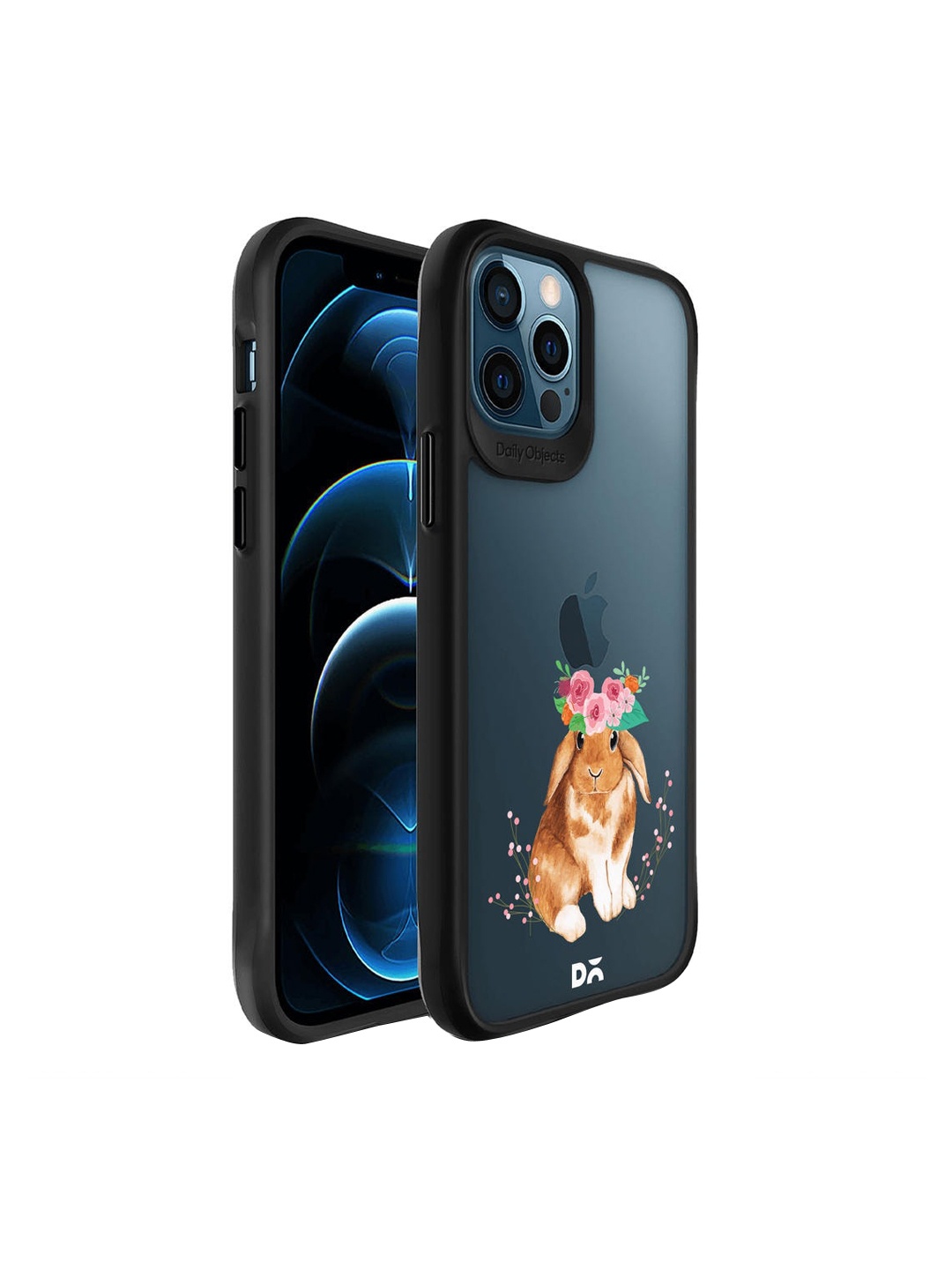 

DailyObjects Black & Navy Blue Printed iPhone 12 Pro Max Back Cover