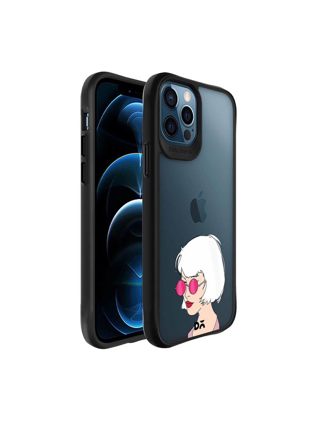 

DailyObjects Black Printed iPhone 12 Pro Max Phone Case