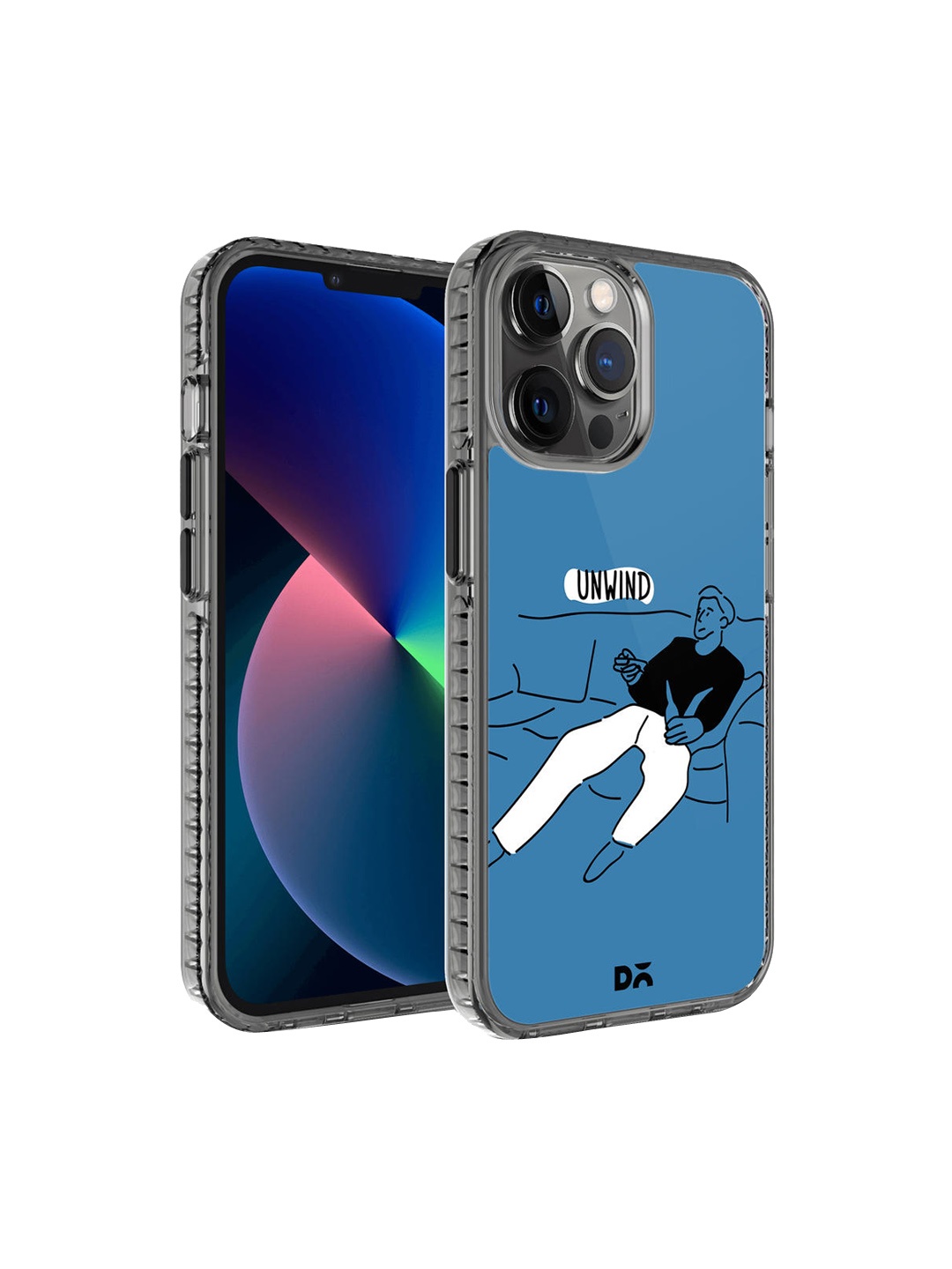 

DailyObjects Blue & White Unwinder iPhone 12 Pro Max Back Case