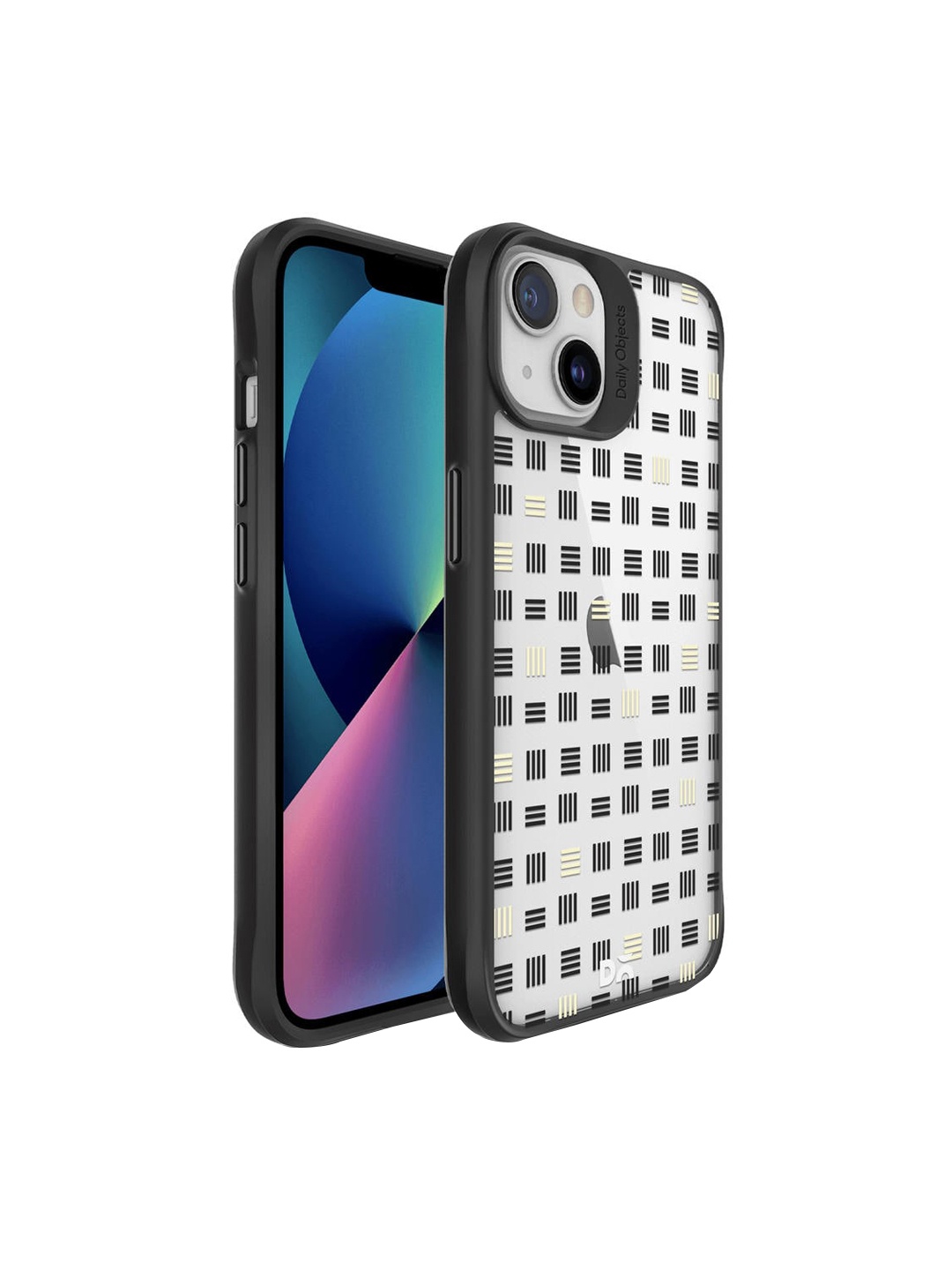 

DailyObjects Transparent & Black Printed iPhone 13 Mini Phone Case