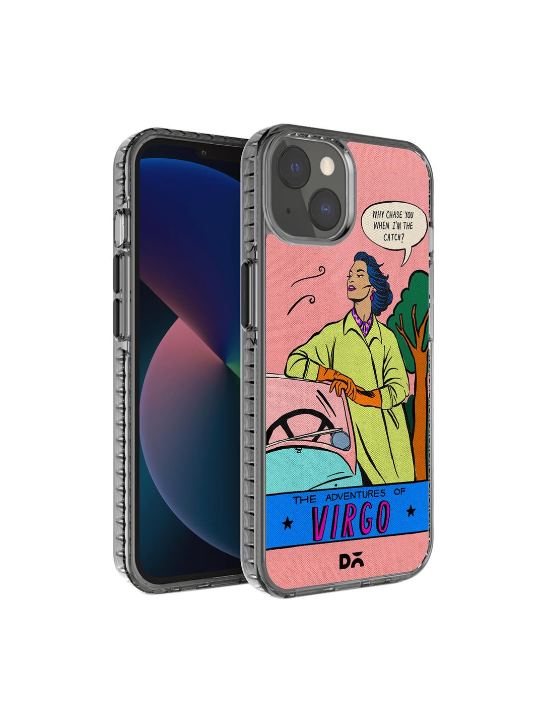 

DailyObjects Pink & Blue Virgo Stride 2.0 iPhone 13 Mini Back Case