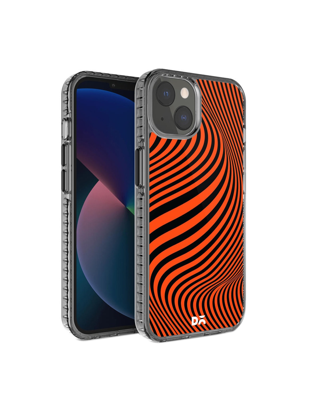 

DailyObjects Orange Waves Stride 2.0 iPhone 13 Mini Back Case