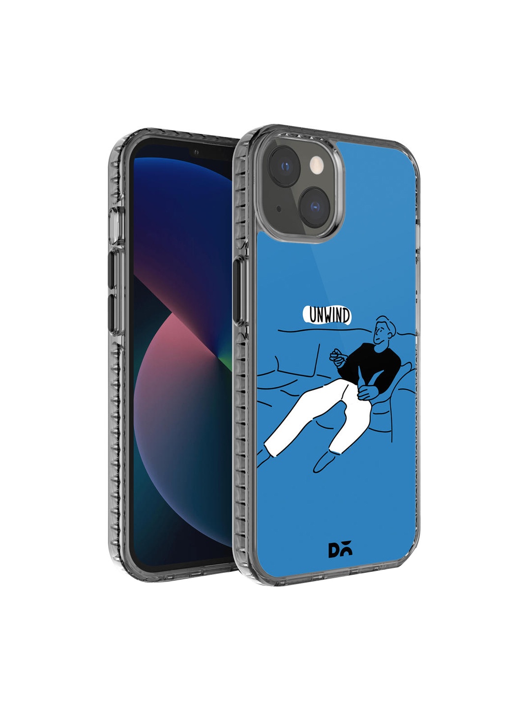 

DailyObjects Blue & White Unwinder iPhone 13 Mini Case