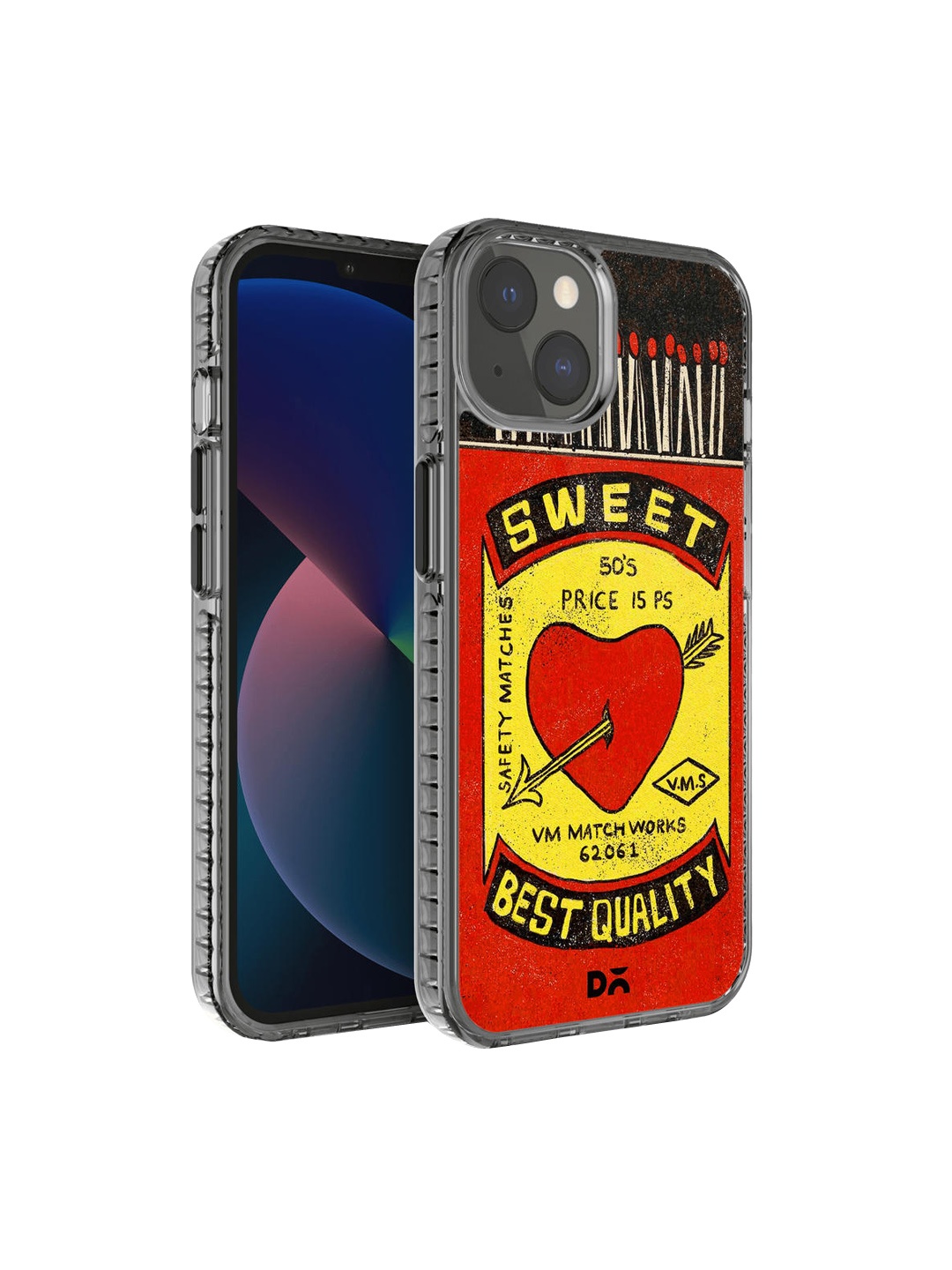 

DailyObjects Red & Yellow Sweet Matchbox Stride 2.0 iPhone 13 Mini Back Case
