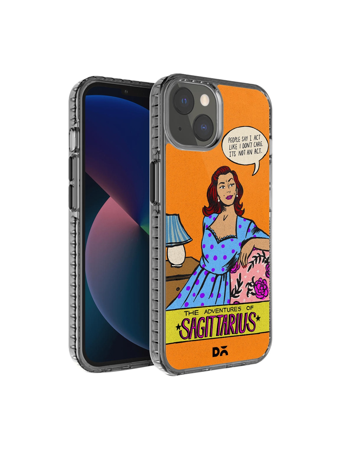 

DailyObjects Orange & Blue Printed Sagittarius iPhone 13 Mini Phone Case
