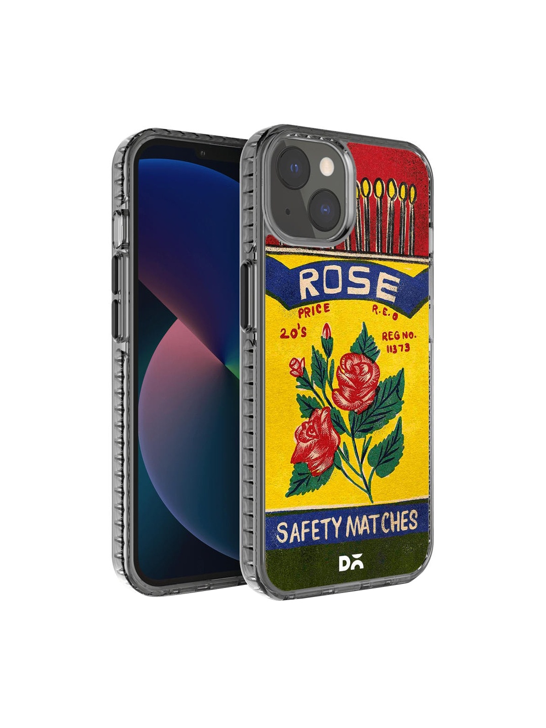 

DailyObjects Red & Yellow Rose Matchbox iPhone 13 Mini Back Case