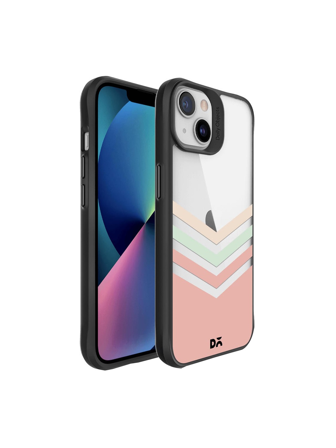 

DailyObjects Grey & Pink Printed IPhone 13 Mini Back Case
