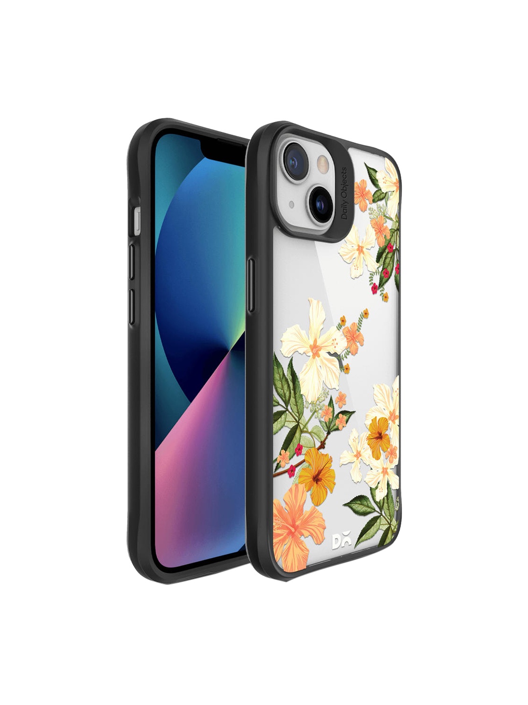 

DailyObjects White & Yellow Hibiscus iPhone 13 Mini Back Case