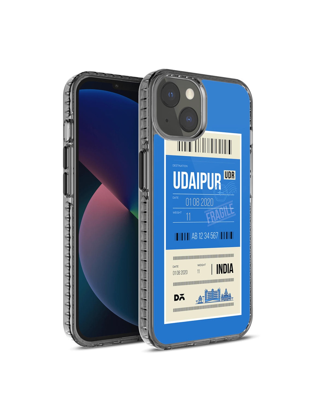 

DailyObjects Blue & White Printed Udaipur City iPhone 13 Mini Phone Case