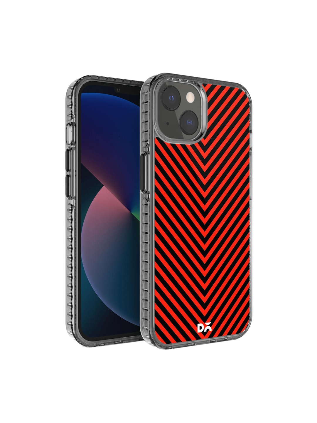 

DailyObjects Black & Red Printed iPhone 13 Mini Phone Case