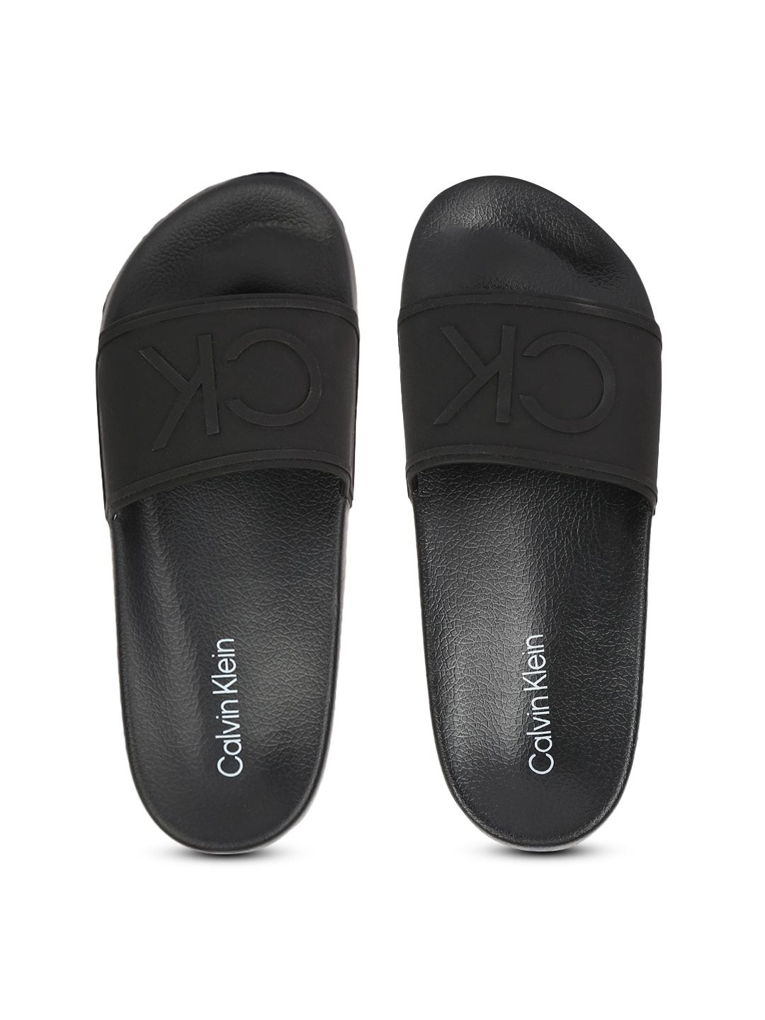 

Calvin Klein Men Black Aivian Sliders