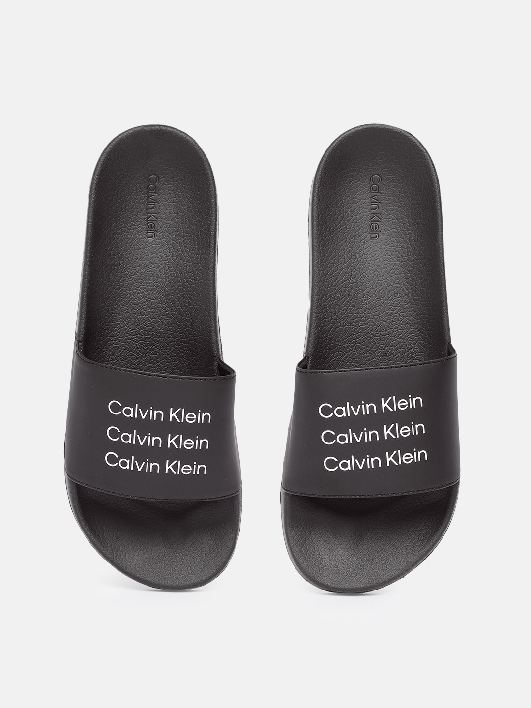 

Calvin Klein Men Black Printed Sliders
