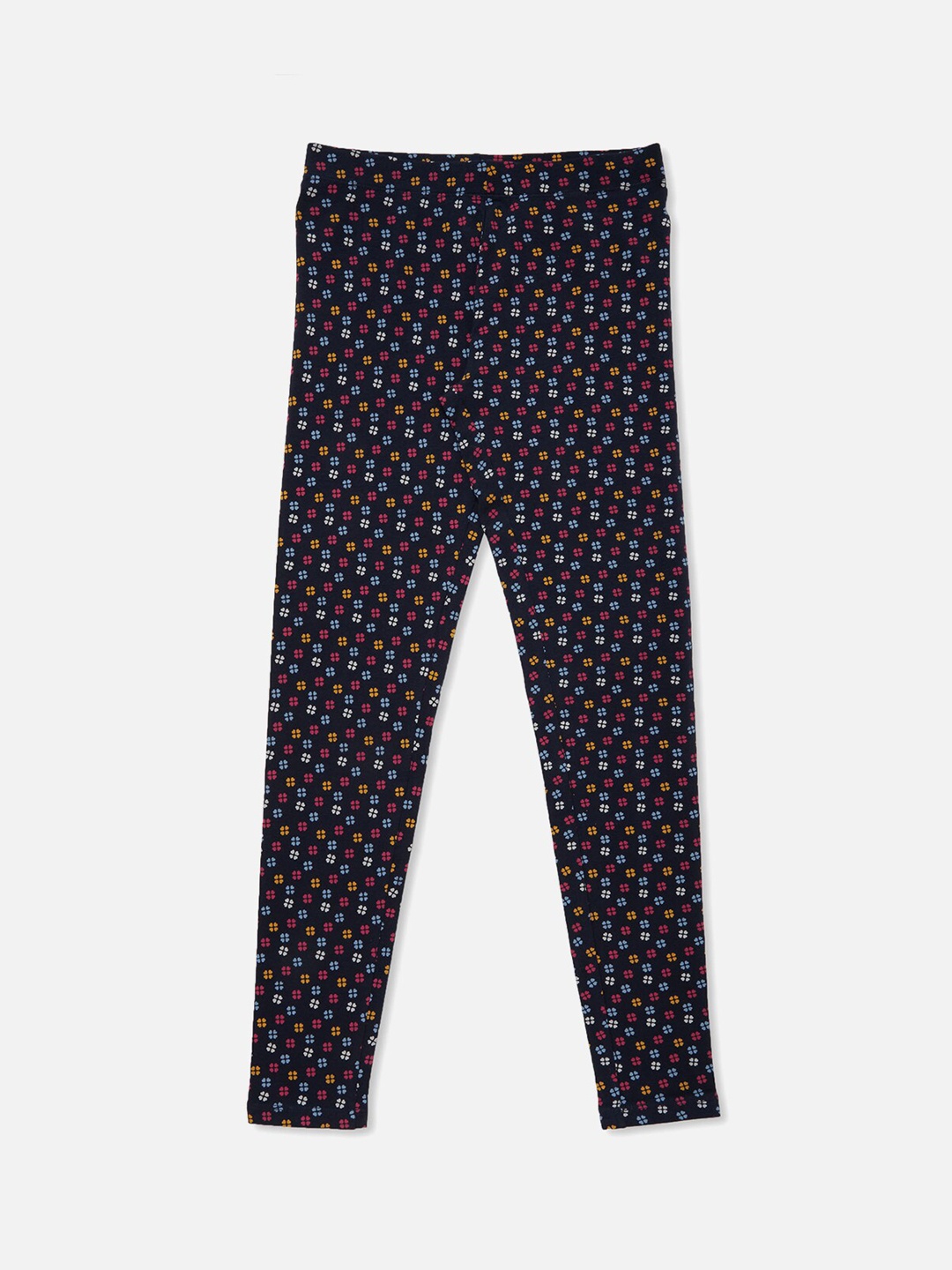 

R&B Girls Blue Printed Cotton Leggings