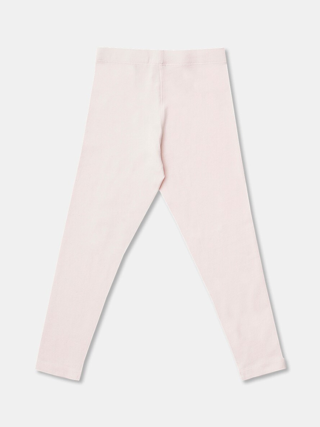

R&B Girls Pink Solid Cotton Leggings