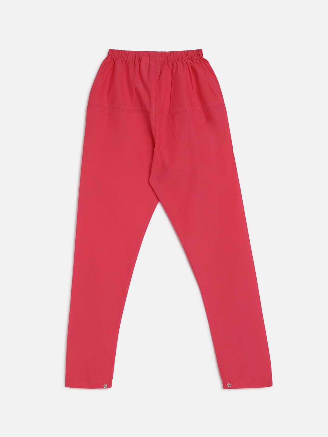 

R&B Girls Pink Solid Cotton Ankle Length Leggings