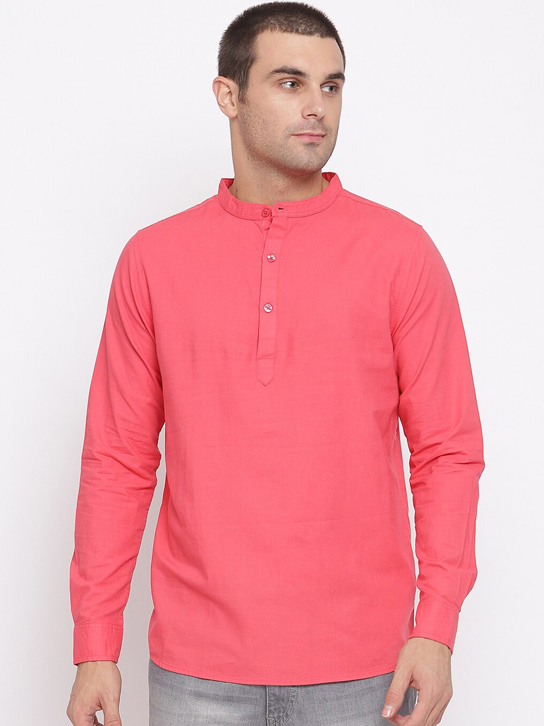 

R&B Men Pink Classic Slim Fit Casual Shirt