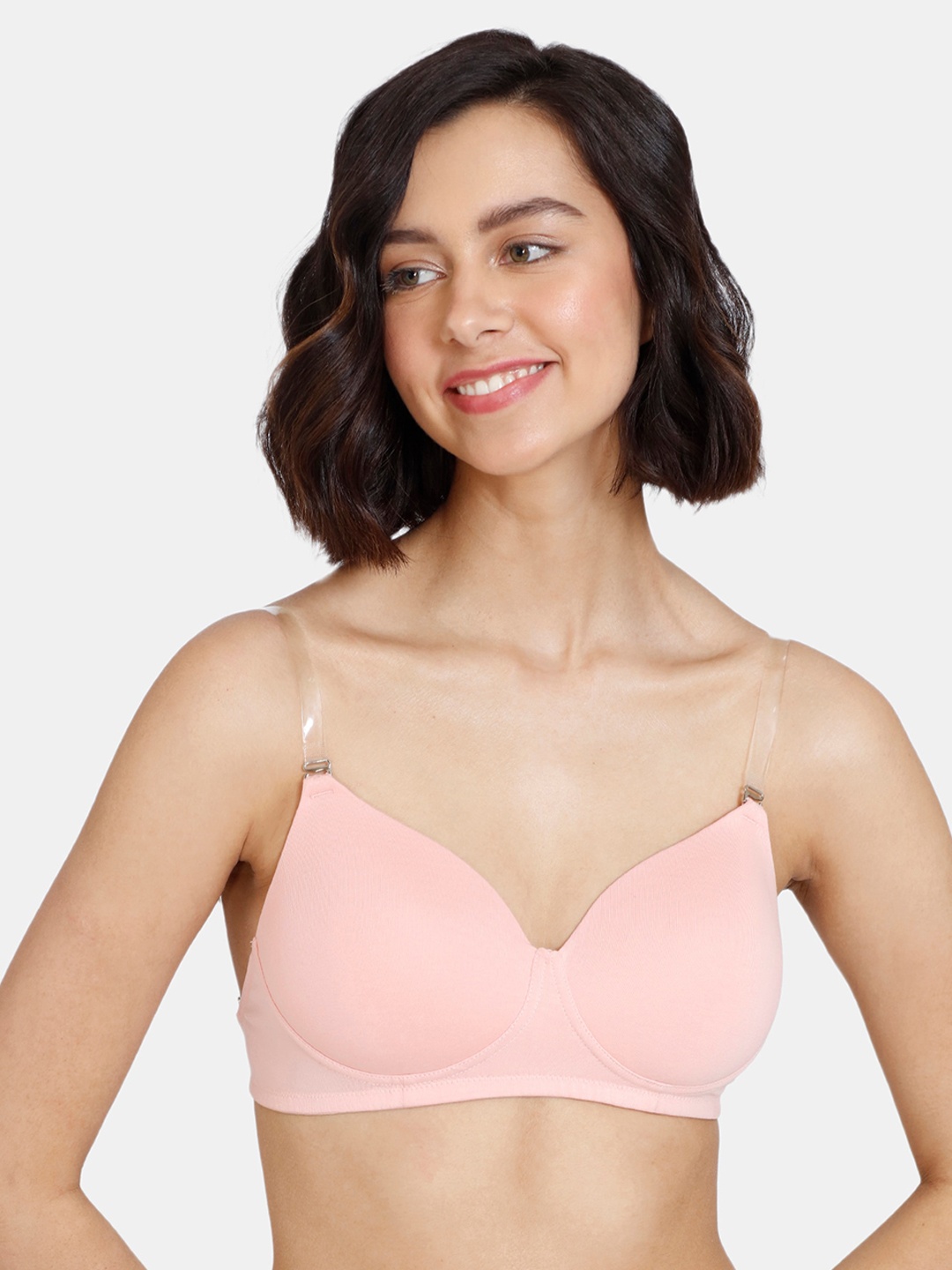 

Zivame Pink Bra Lightly Padded