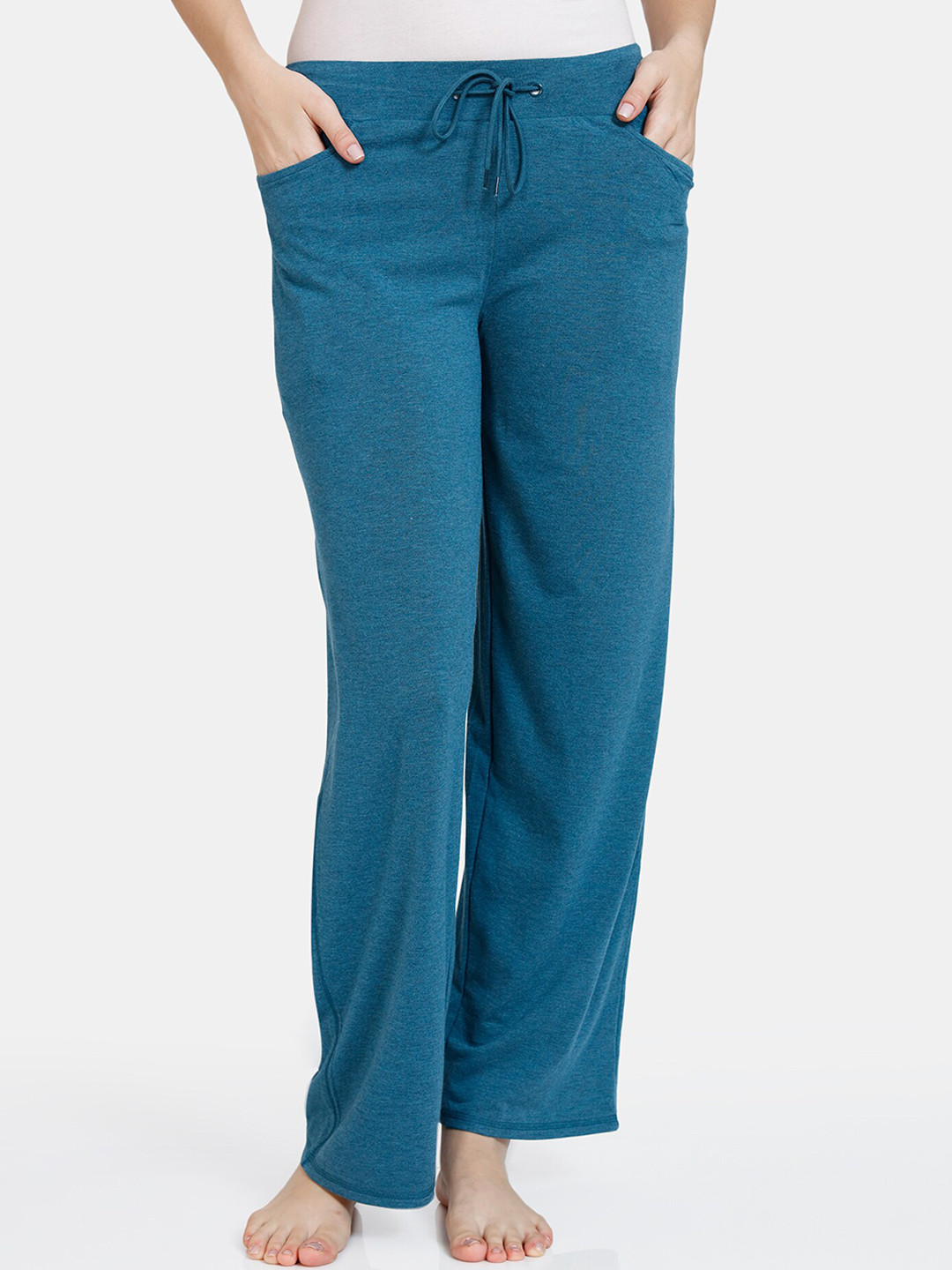 

Zivame Women Blue Solid Lounge Pants