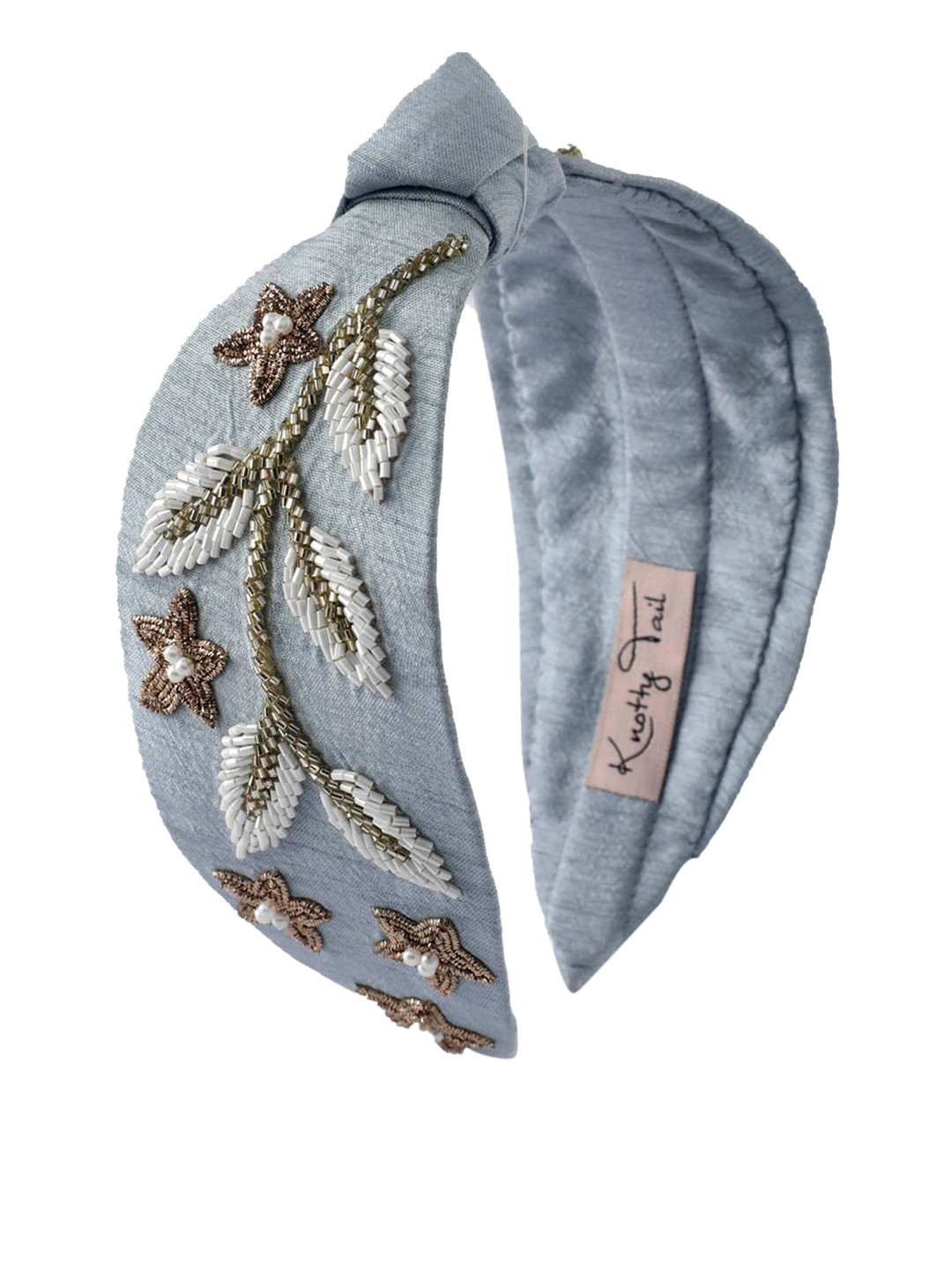 

Knotty Tail Women Grey Floral Embellished Headband