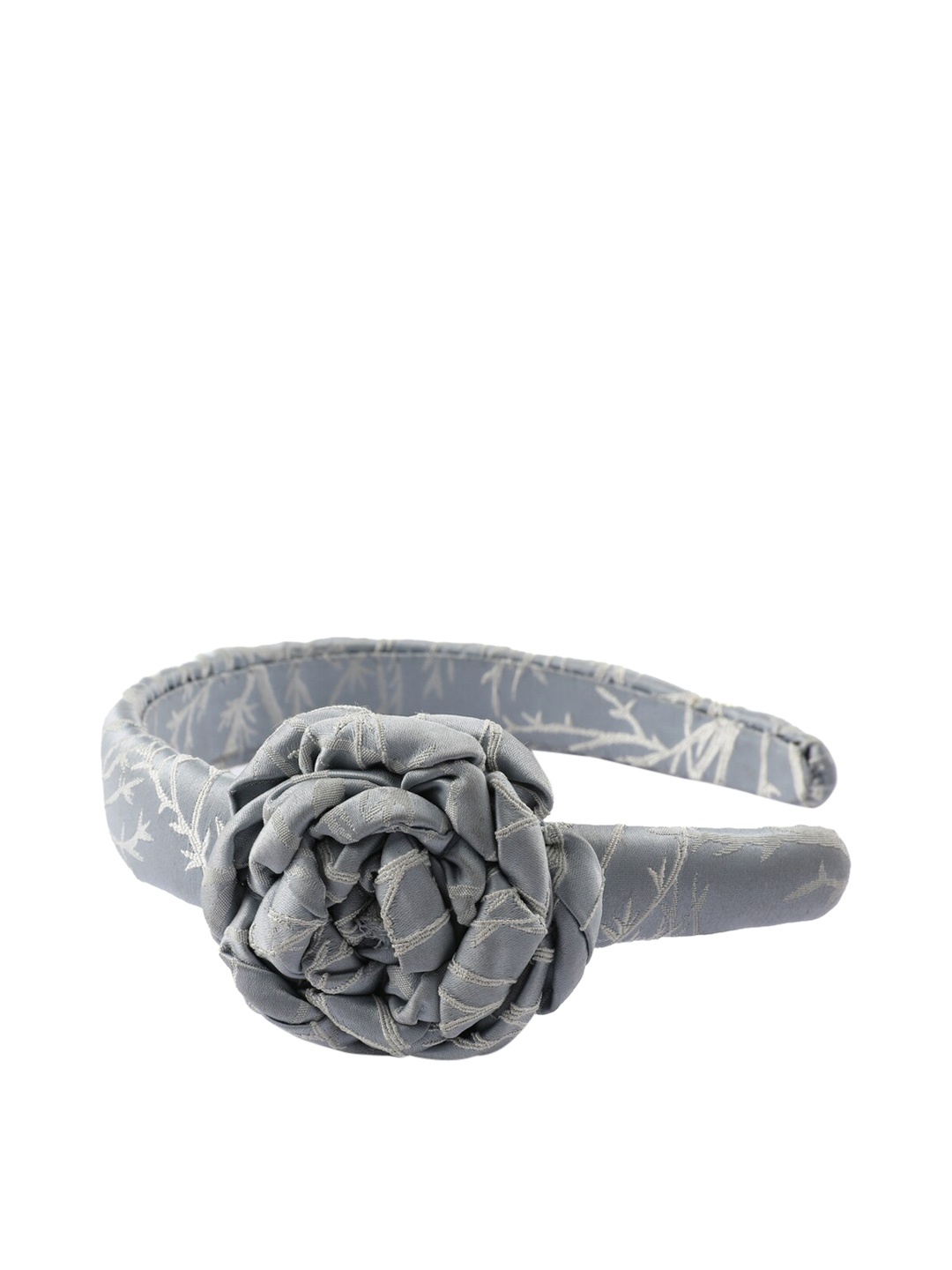 

Knotty Tail Women Grey Embroidered Bandana Headband