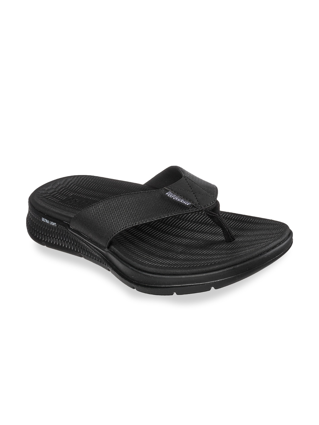 

Skechers Men Black Flip Flops