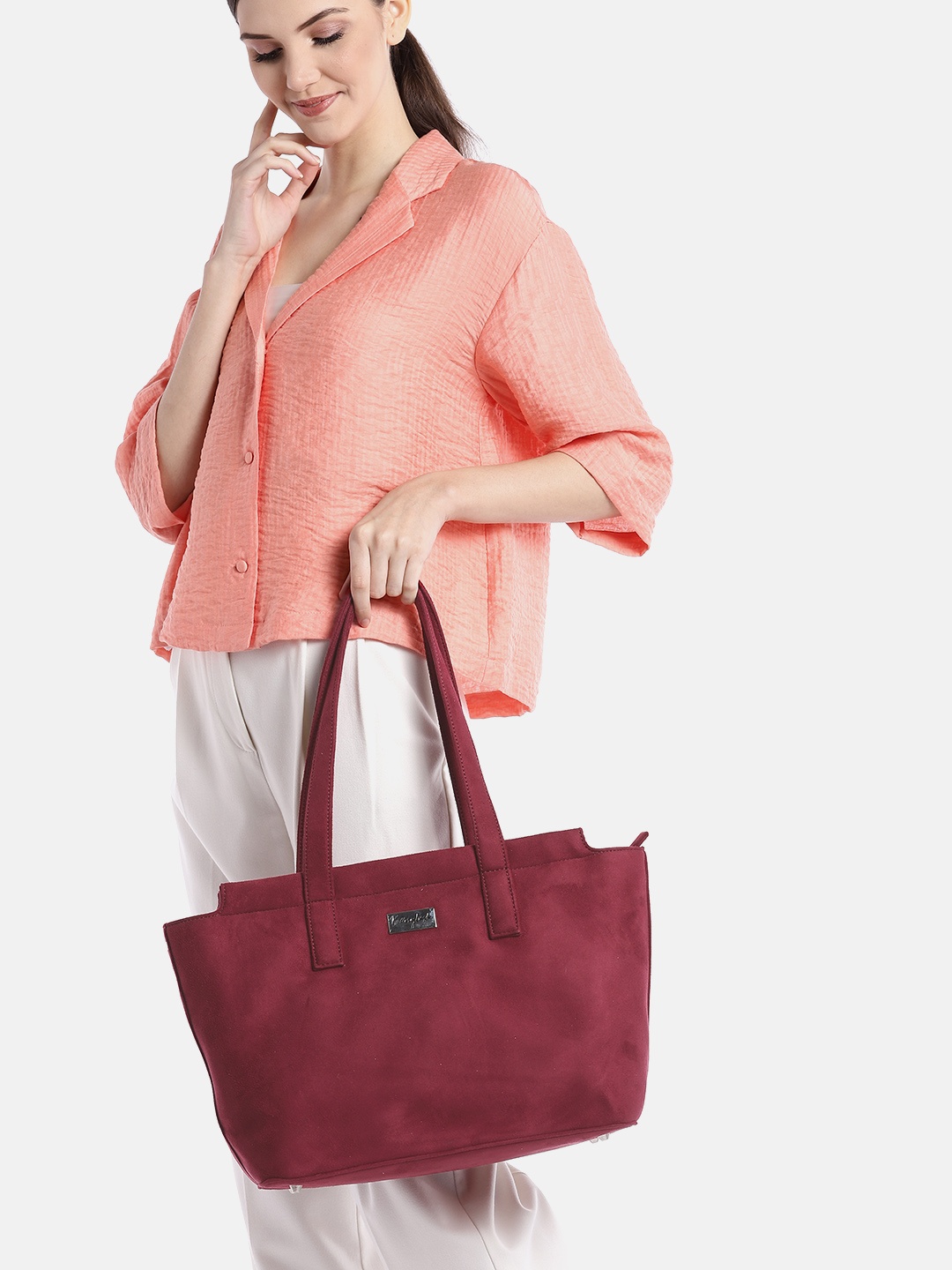 

Berrylush Red Shopper Tote Bag