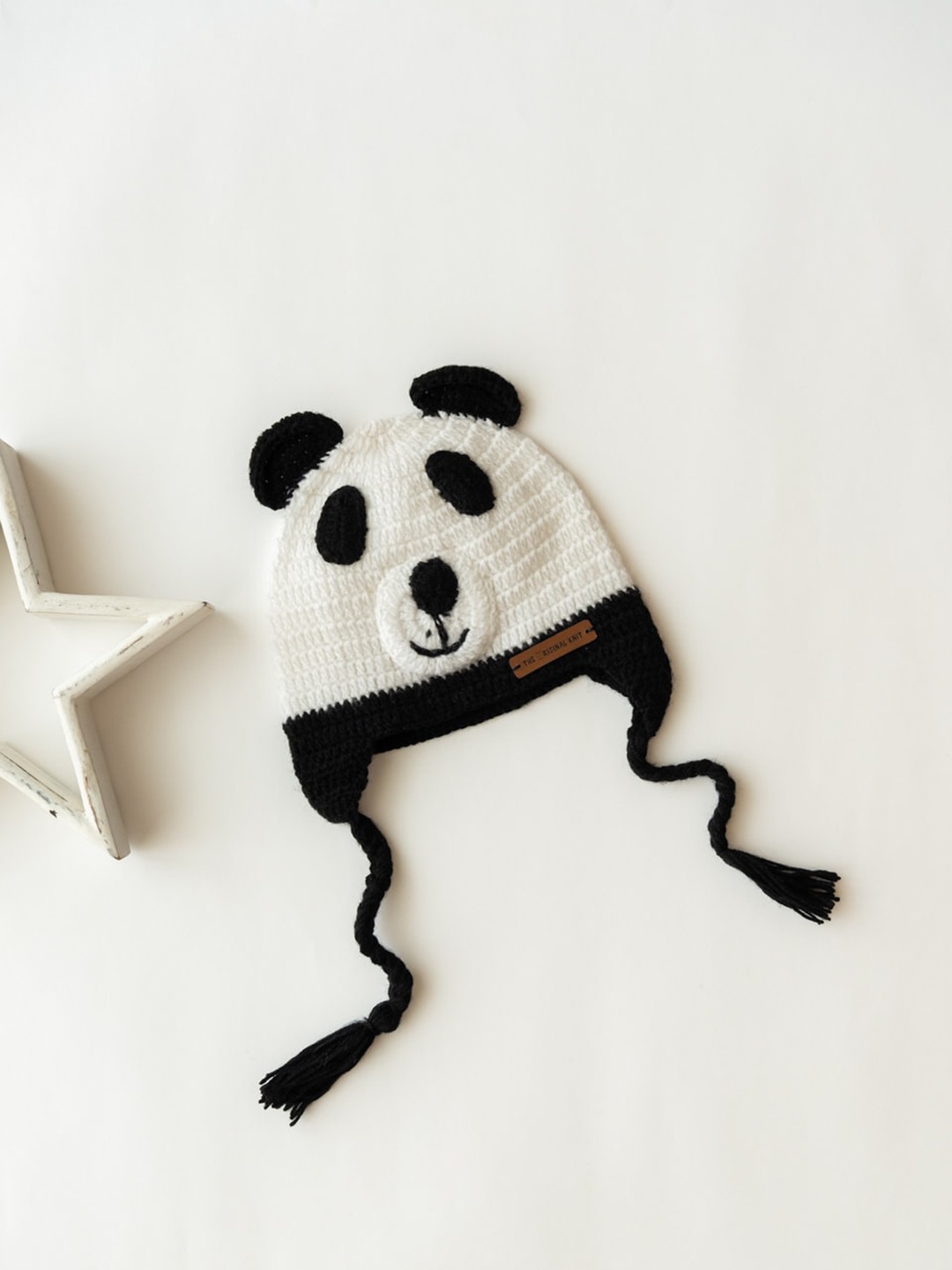 

The Original Knit Unisex Kids White & Black Ascot Cap