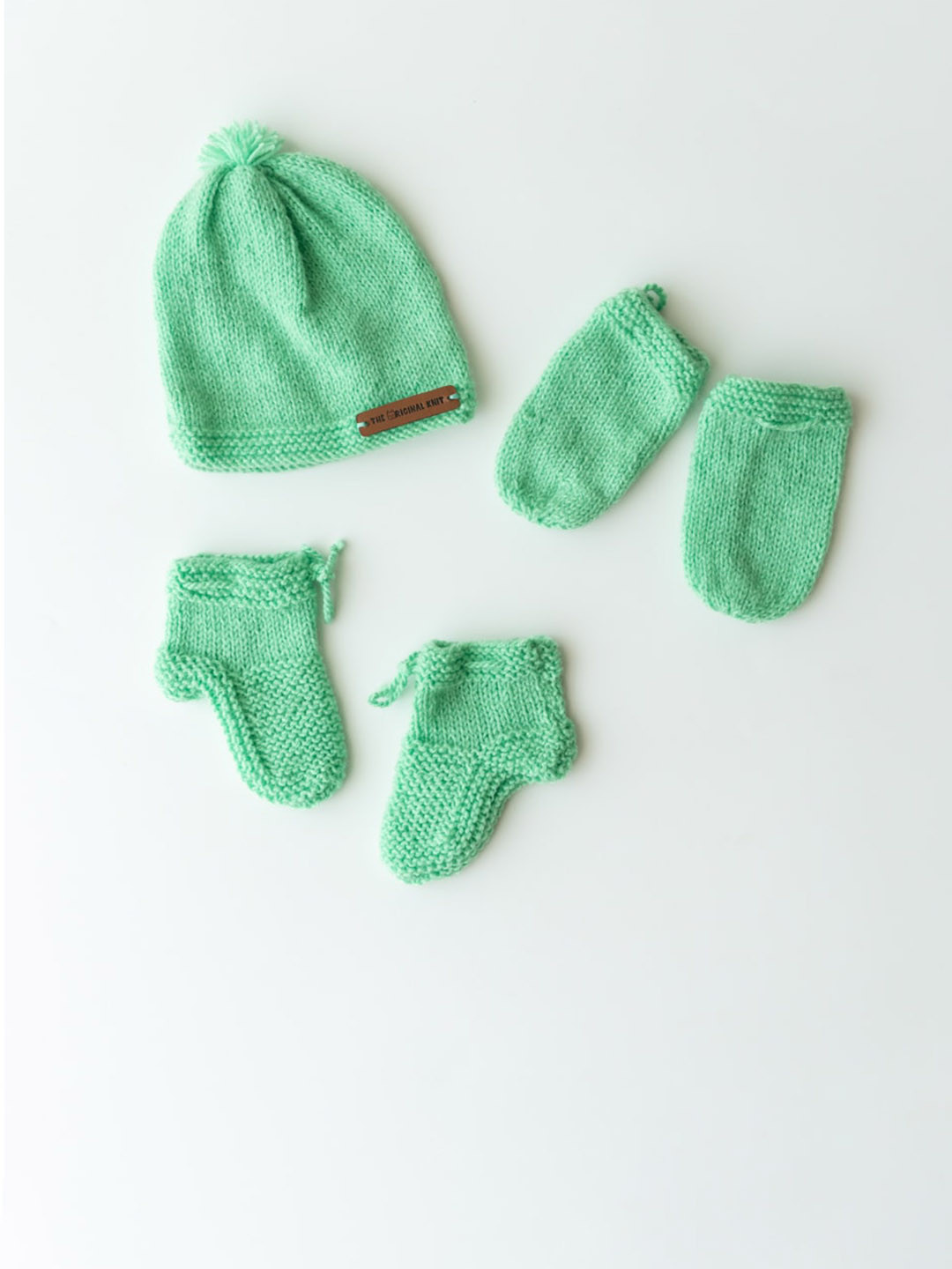 

The Original Knit Infant Kids Green Baby Apparel Gift Set
