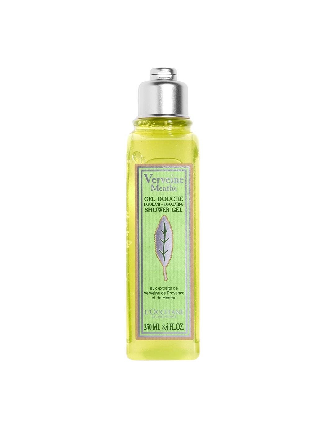 

LOccitane en Provence Mint Verbena Exfoliating Shower Gel-250 ml, Green