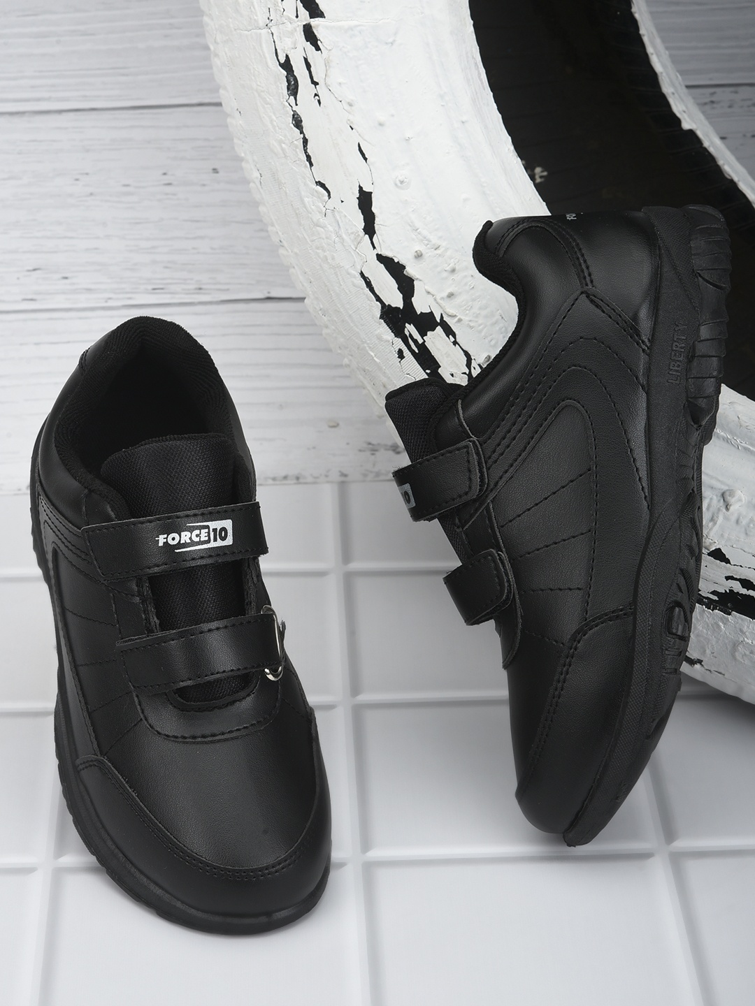

Liberty Kids Black School Shoes