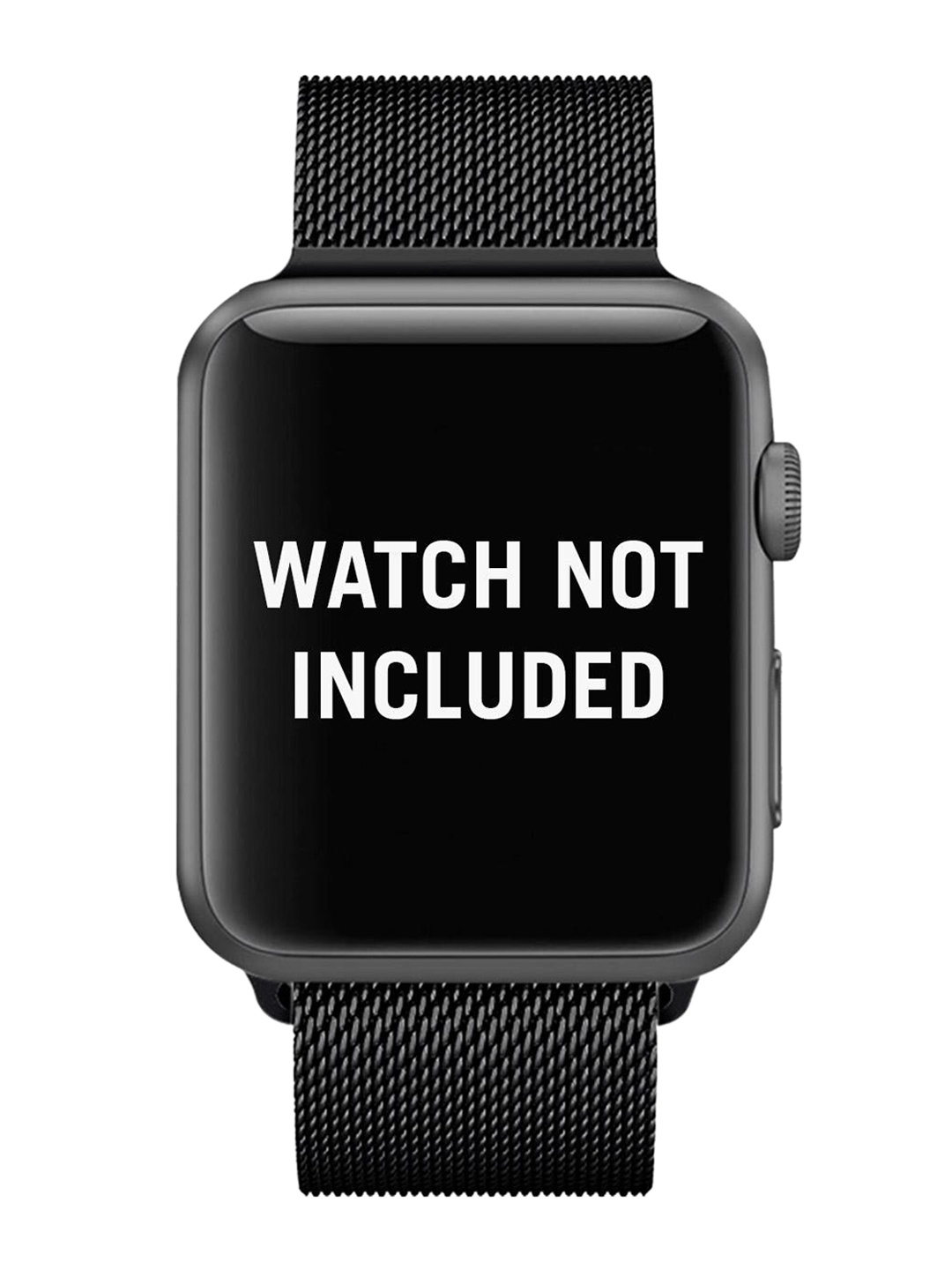 

DailyObjects Black Stainless Steel Magnetic Milanese Loop Apple WatchBand