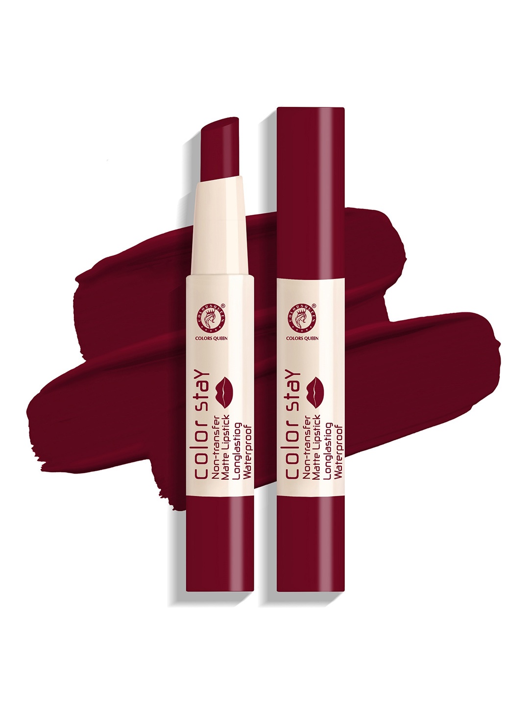 

Colors Queen Color Stay Non-Transfer Waterproof Matte Lipstick - Rich Maroon 05