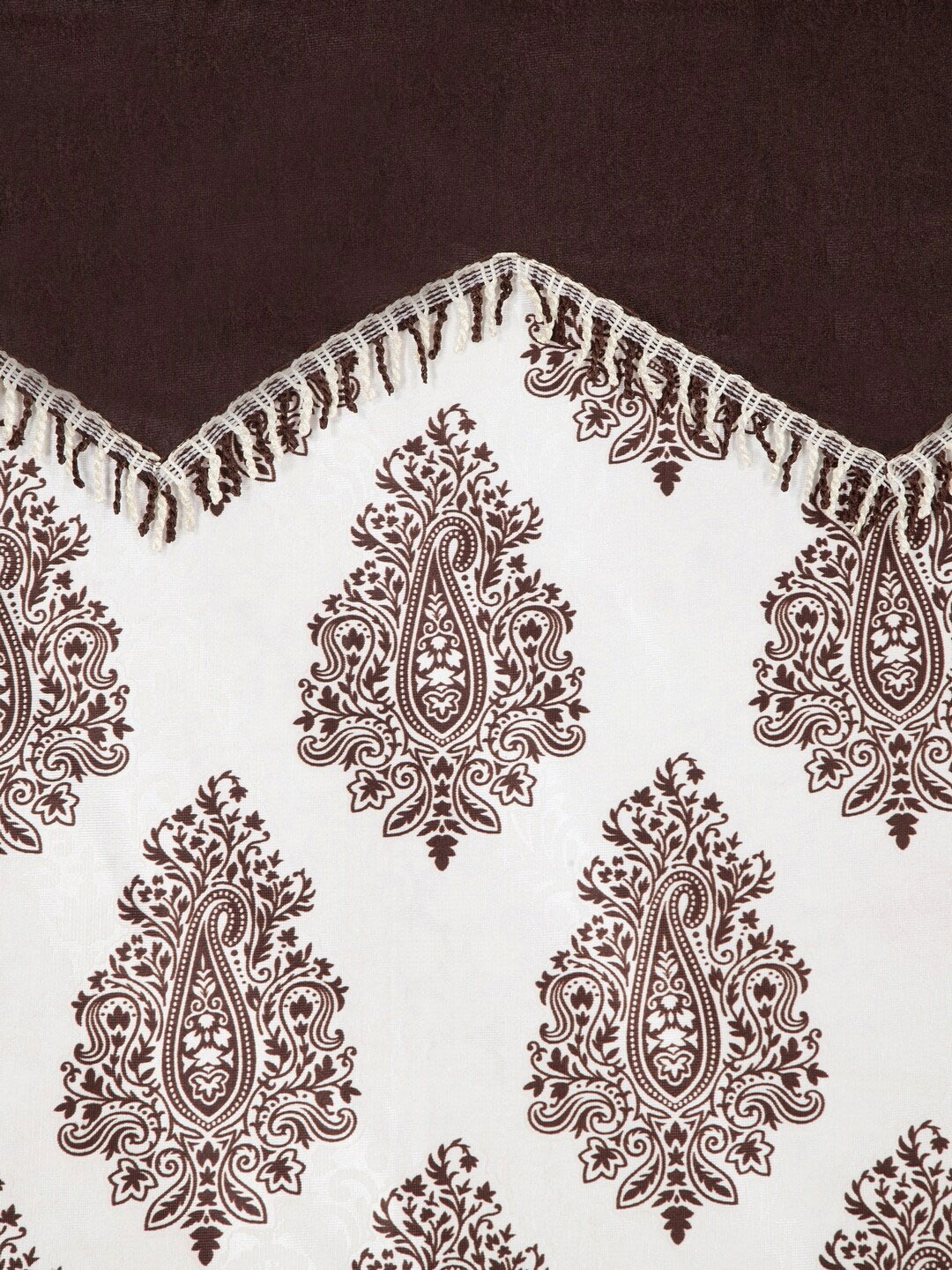 

Home Sizzler Brown & Cream-Coloured Set of 2 Semi Transparent Long Door Curtains