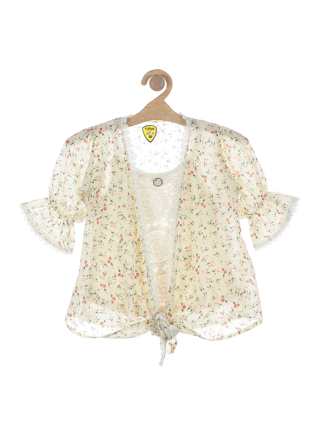 

Lil Lollipop Yellow Floral Print Top