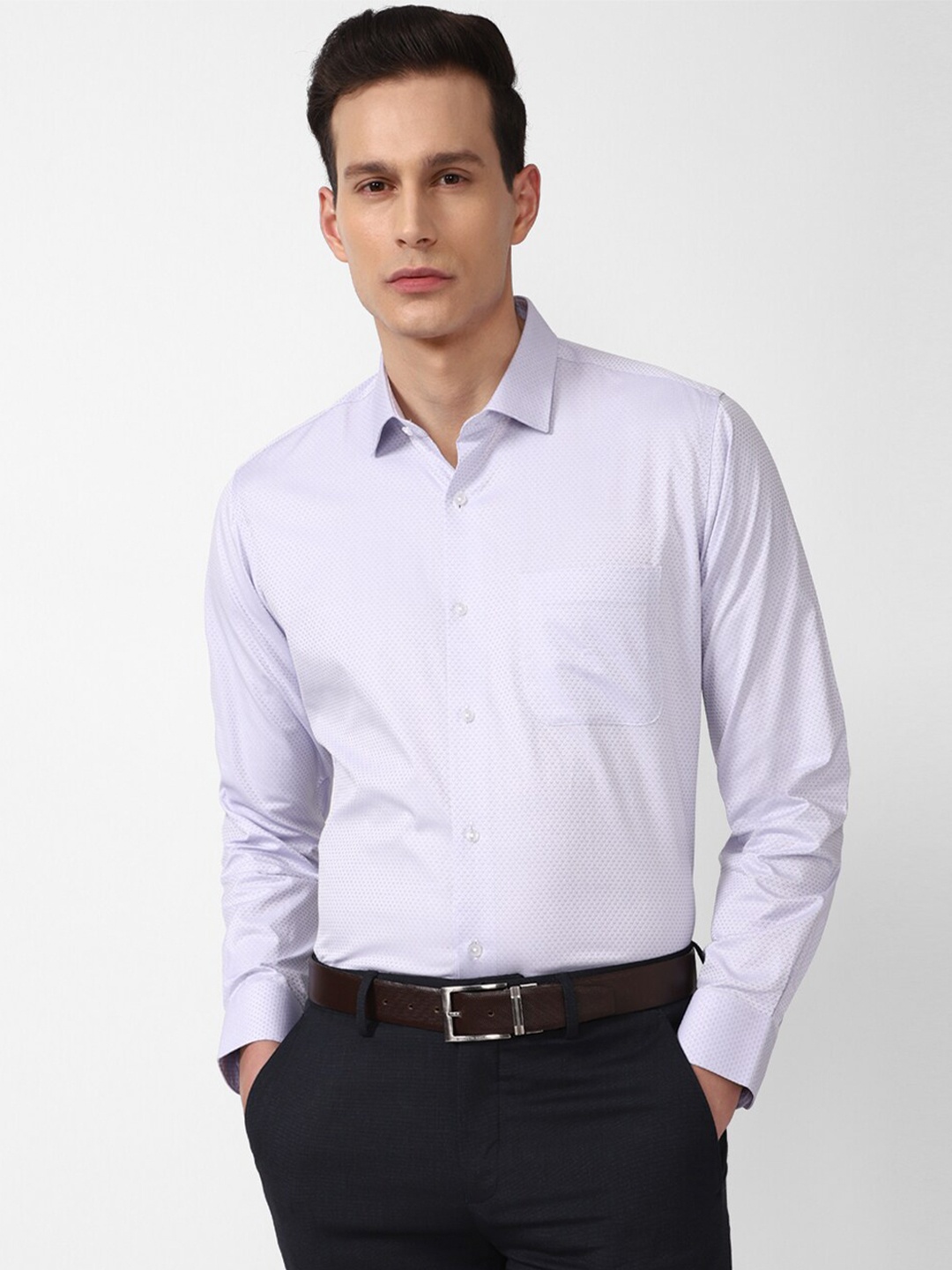 

Van Heusen Men Blue Formal Shirt