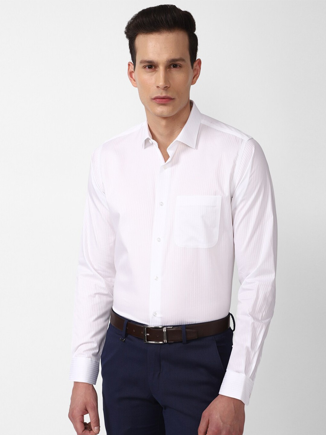 

Van Heusen Men White Formal Shirt