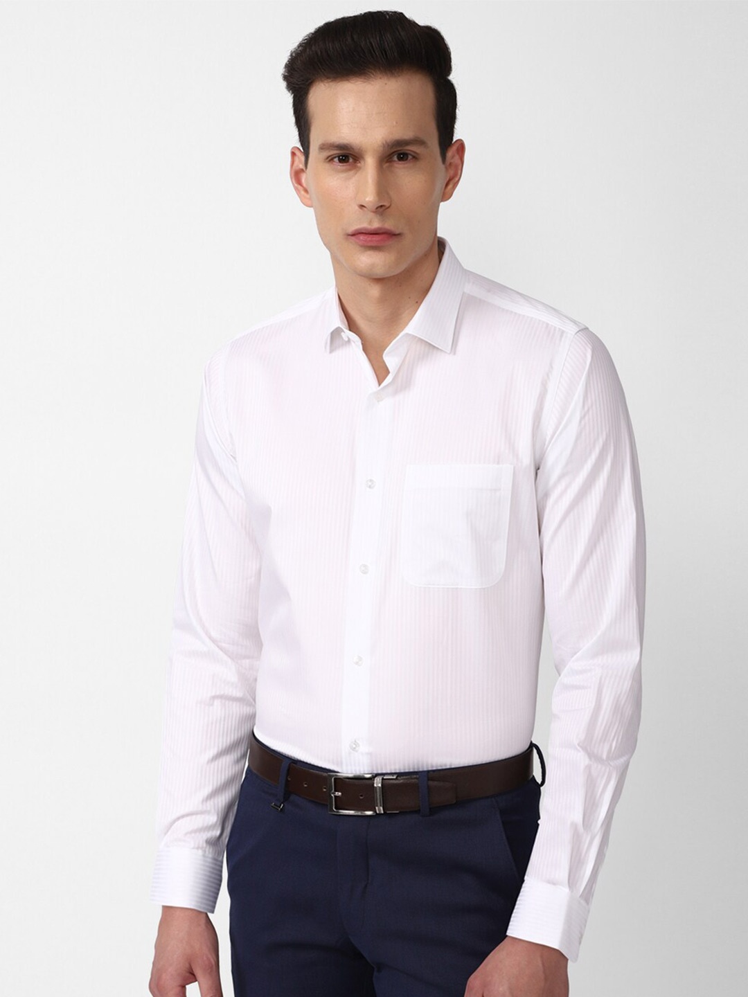 

Van Heusen Men White Formal Shirt