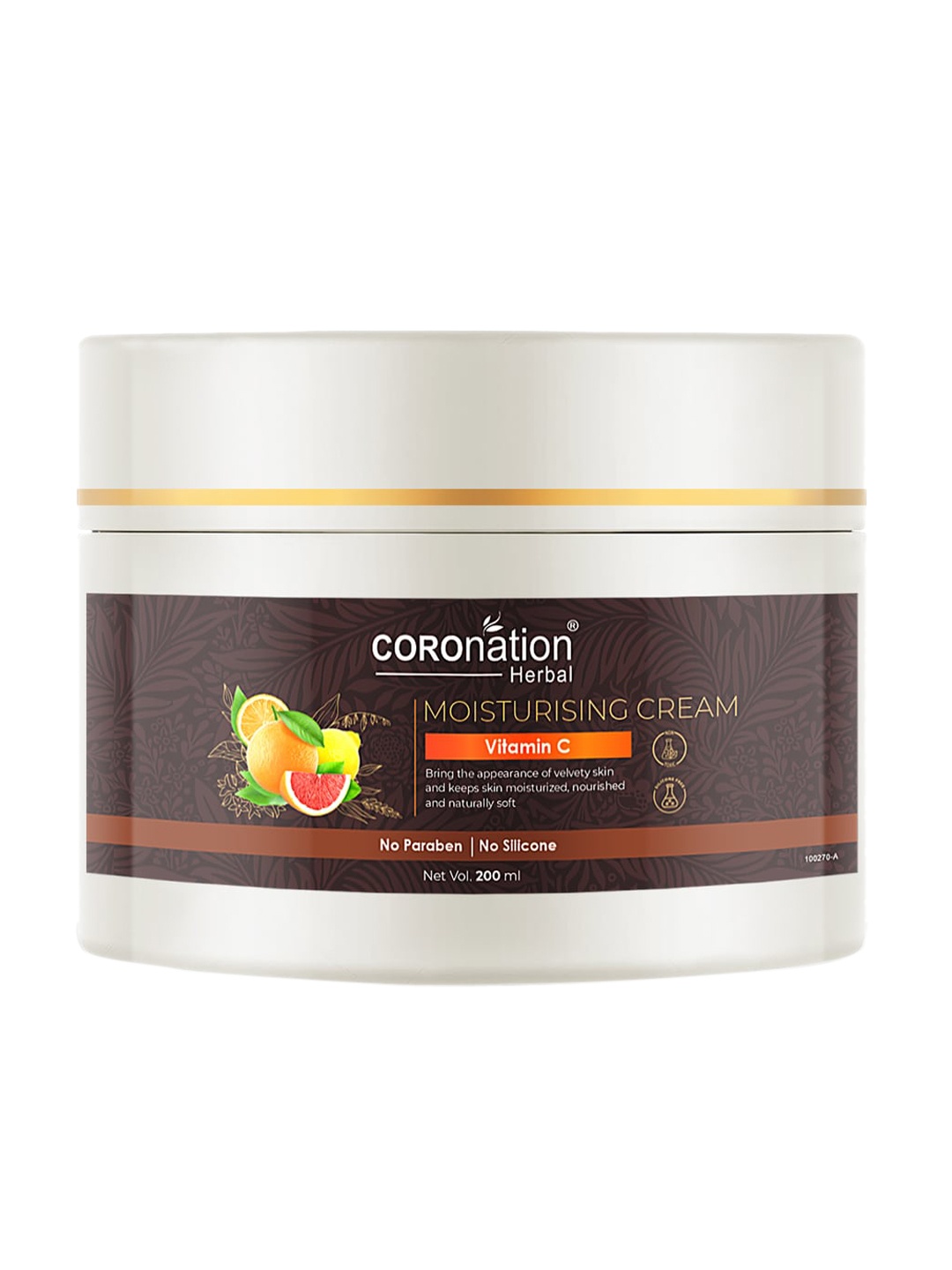 

COROnation Herbal Vitamin C Moisturising Cream with Shea Butter for Radiance & Glow- 200ml, Brown